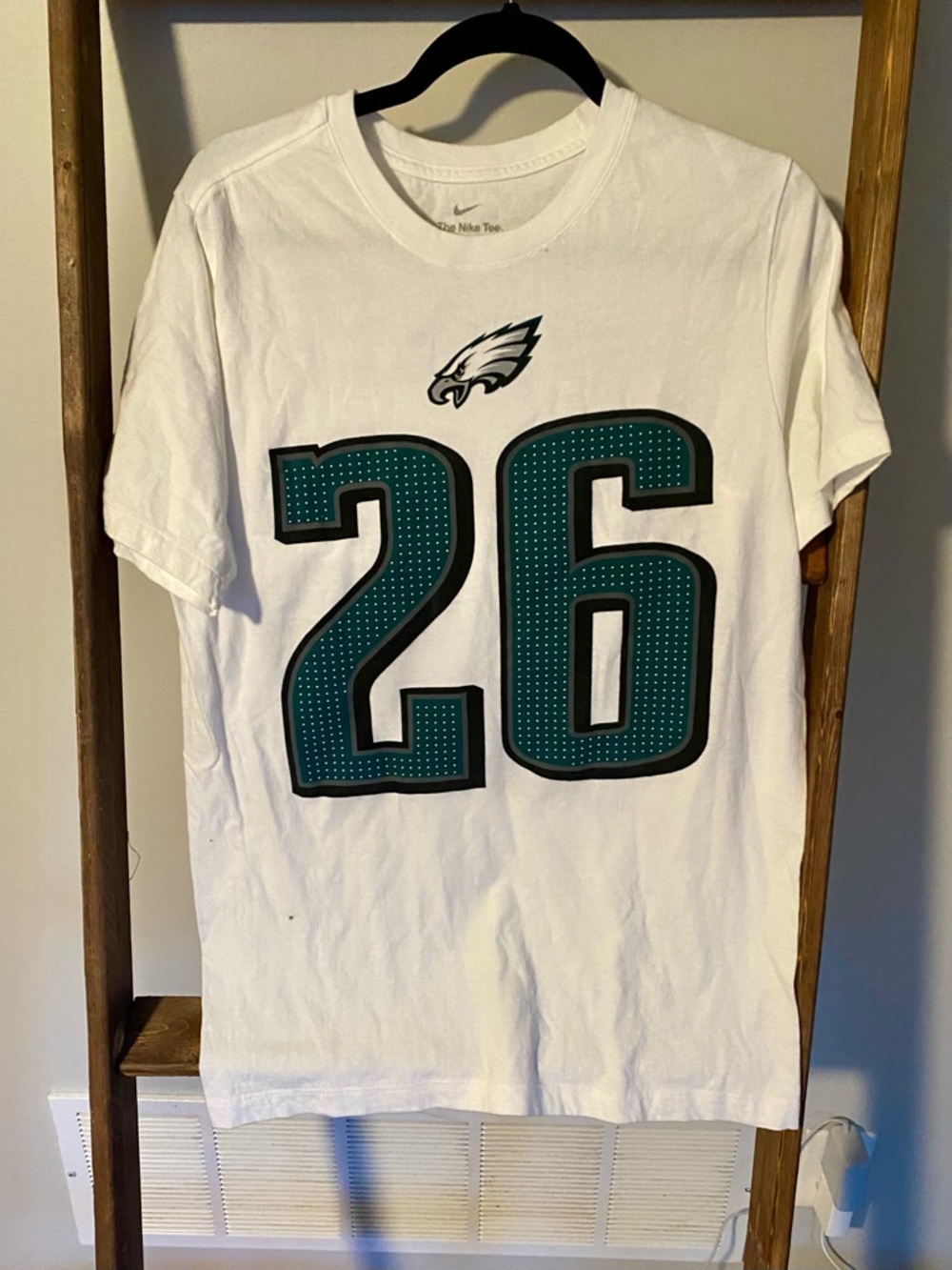 Nike White Philadelphia Eagles Saquan Barkley #26 Fan Tee